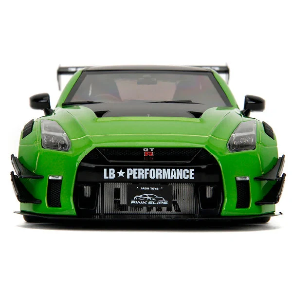 1:18 NISSAN GT-R R35 LIBERTY WALK (GREEN/BLACK) JADA: PINK SLIPS - Image 3