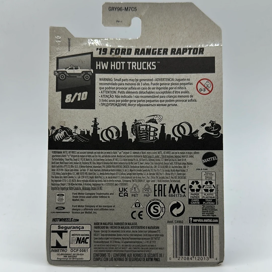 ‘19 Ford Ranger Raptor - HW Hot Trucks 8/10 Hotwheels Mainline 236/250 - Image 2