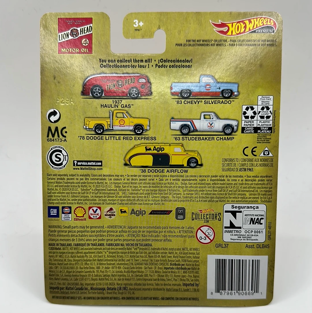 1937 Haulin Gas Lion Head 1/5 Hotwheels Premium 1:64 - Image 2