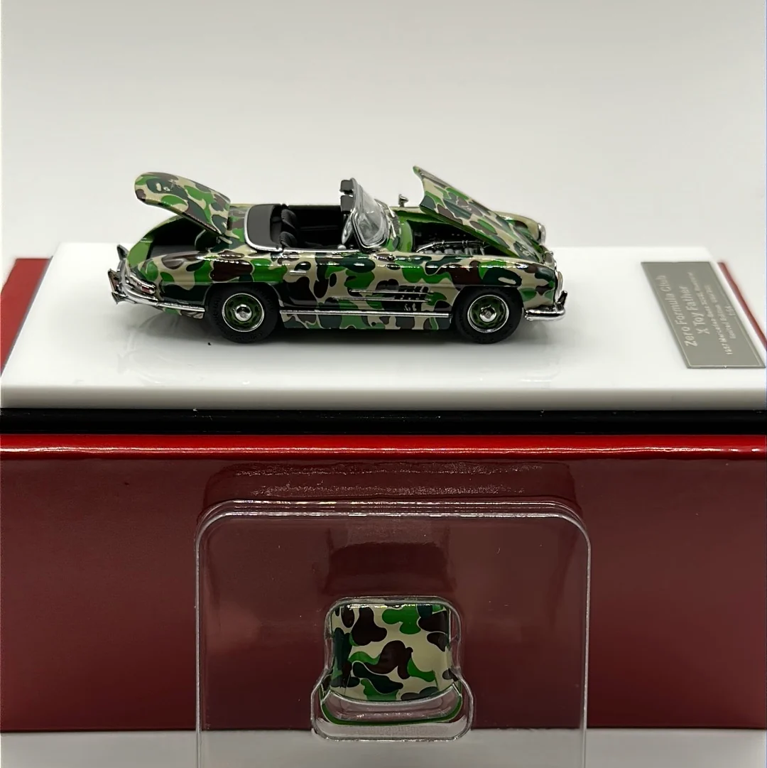 BAPE Green 1957 Mercedes-Benz 300SL Roadster Limited Edition 300pcs Made 1:64 Scale - Image 7
