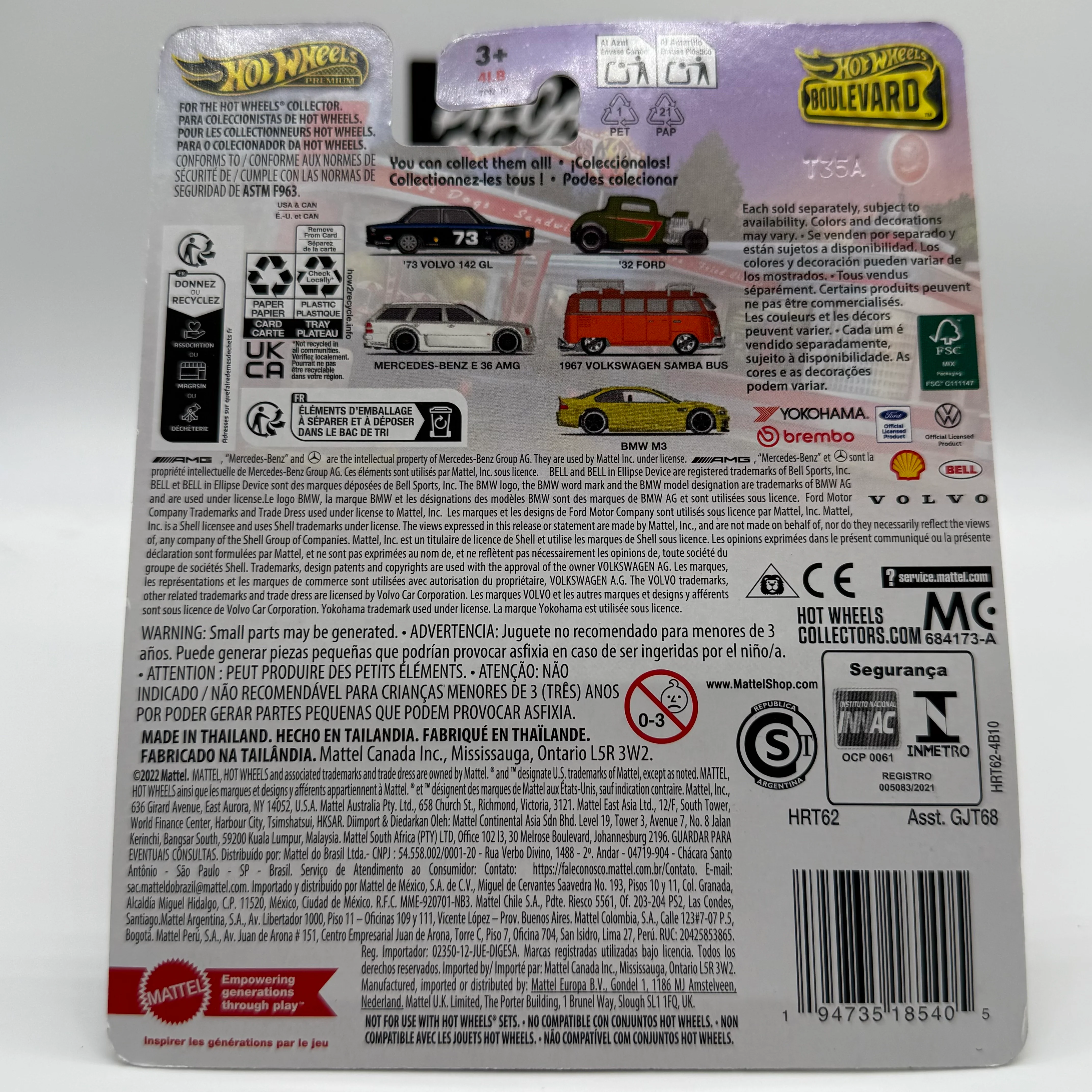 1968 Volkswagen SAMBA BUS Boulevard #114 Hotwheels Premium - Image 2