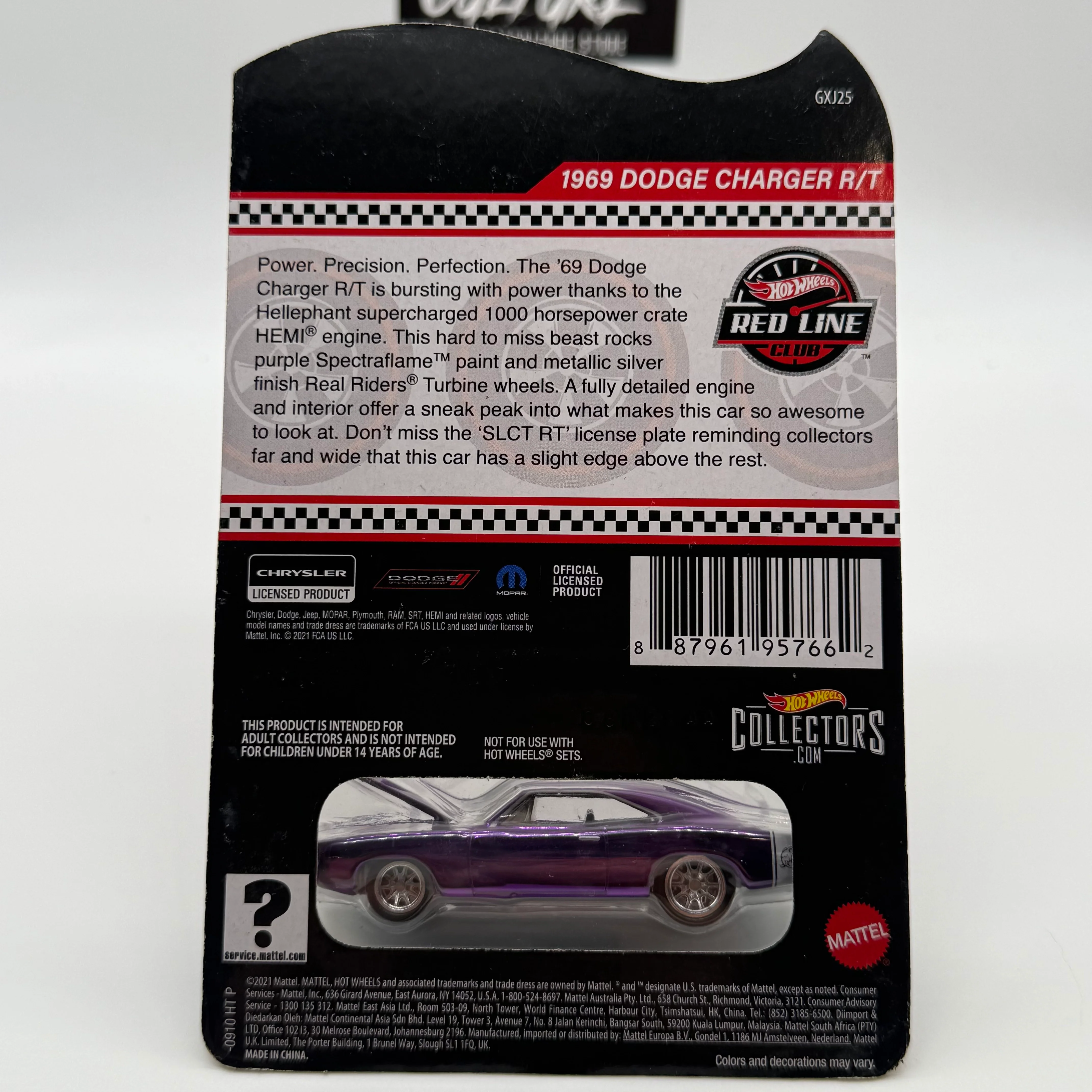 1969 Dodge Charger R/T - 2021 sELCTIONs Series RLC Red Line Club Hotwheels - Image 2