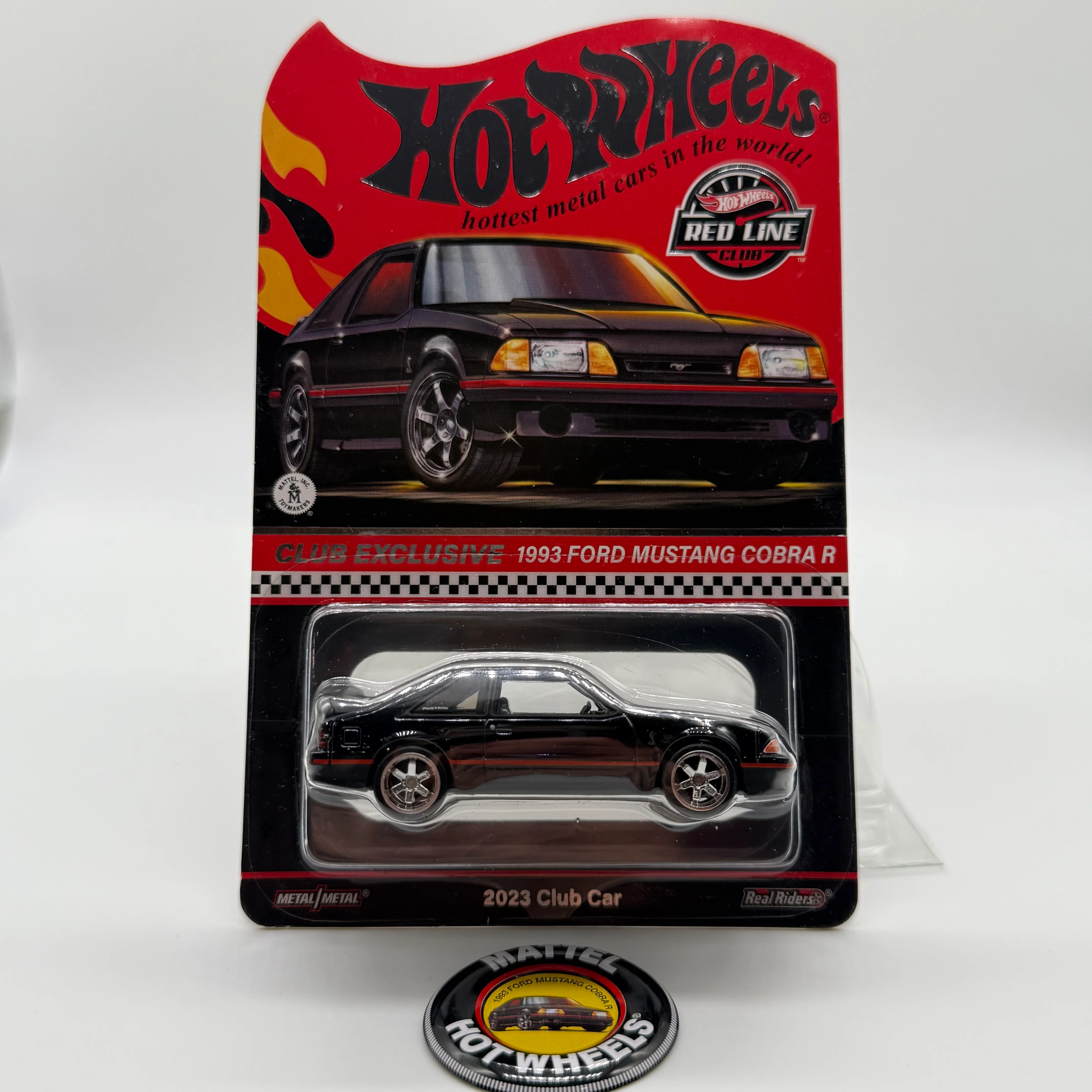 1993 Ford Mustang Cobra R - Club Exclusive Hotwheels RLC Red Line Club *w/pin*