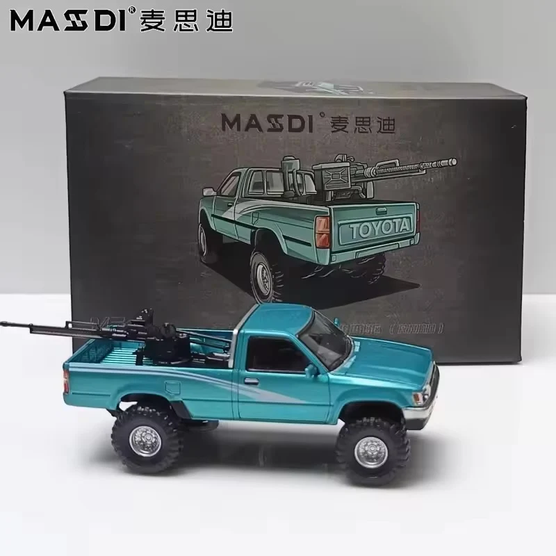 1995 Toyota Hilux(RN80) Blue - MASDI 1:64 - Image 2
