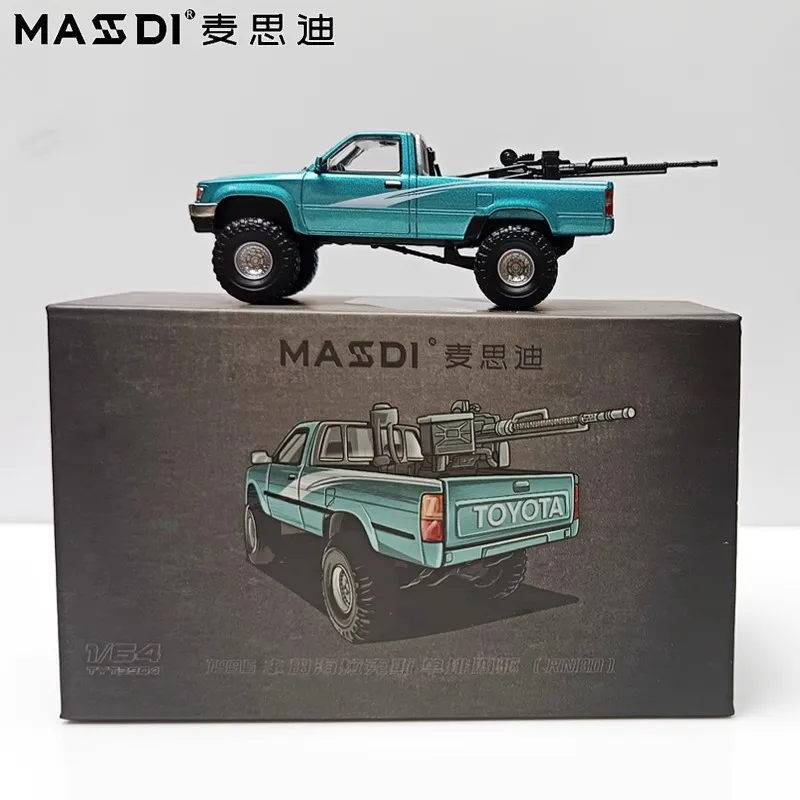 1995 Toyota Hilux(RN80) Blue - MASDI 1:64 - Image 3