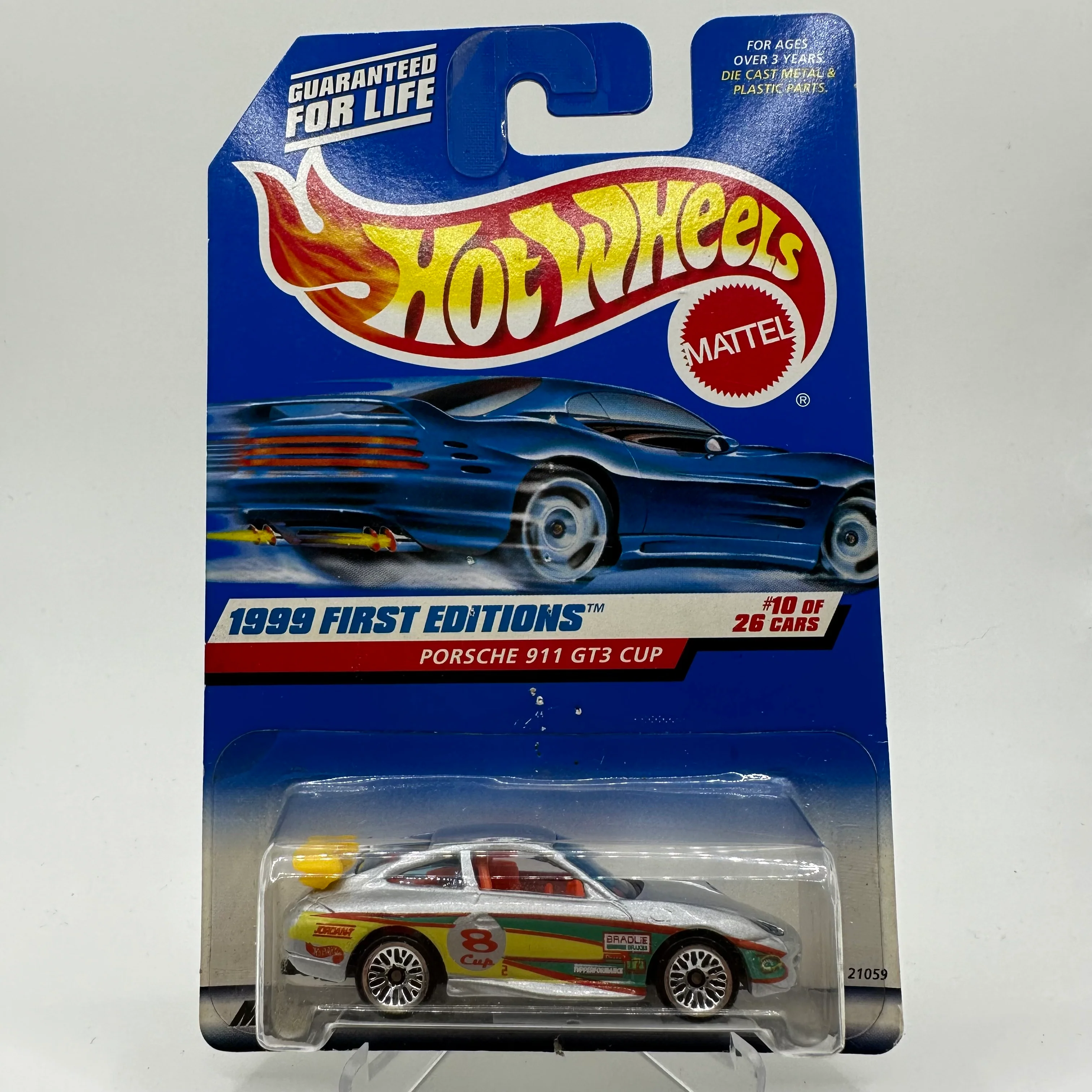 1999 First Editions Porsche 911 GT3 CUP (Silver) #10 of 26 Cars Hotwheels Mainline CHECK CONDITION