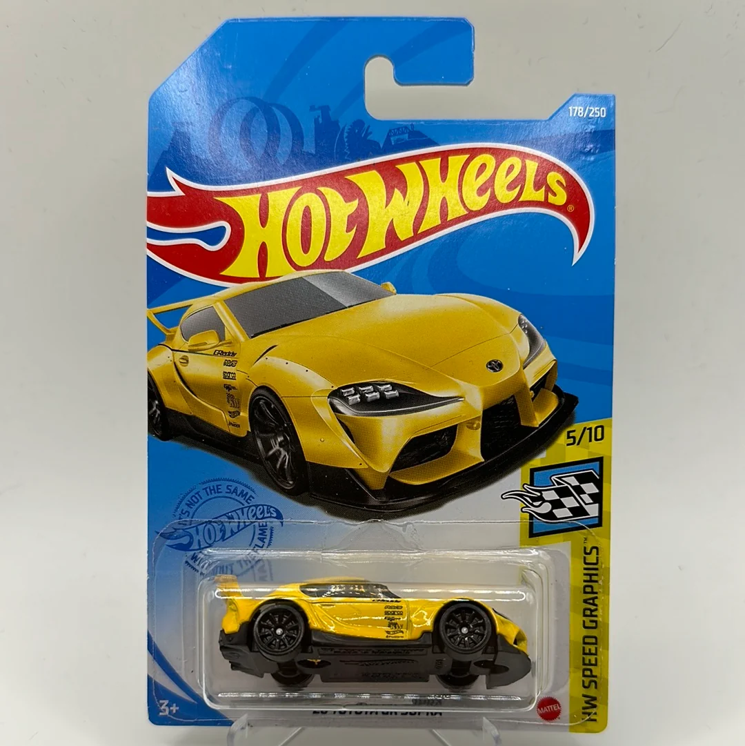 ‘20 Toyota GR Supra HW Speed Graphics 5/10 Hotwheels 178/250 Mainline 1:64