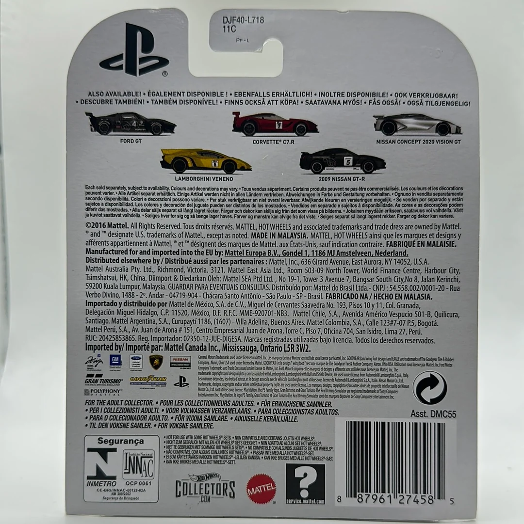 2009 Nissan GT-R Black - Gran Turismo 5/5 Hotwheels Premium 2016 Release - Image 2