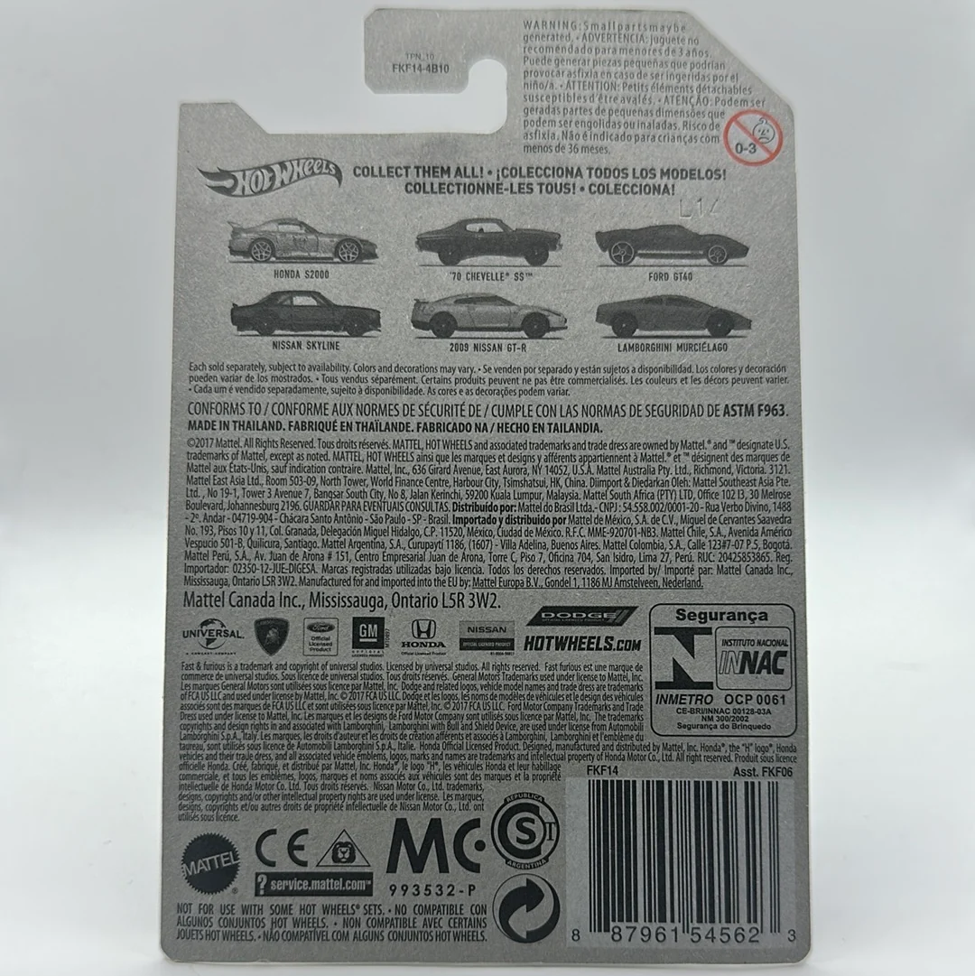 2009 Nissan GT-R - FAST & FURIOUS 5/6 Hotwheels Mainline Themed - Image 2