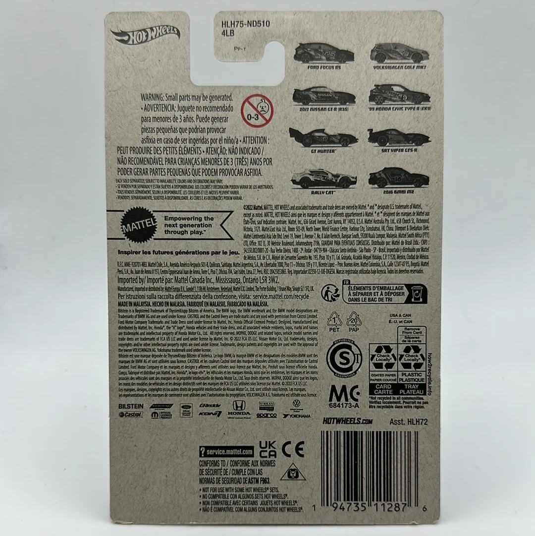 2017 Nissan GT-R (R35) Neon Speeders 3/8 Hotwheels Mainline - Image 2