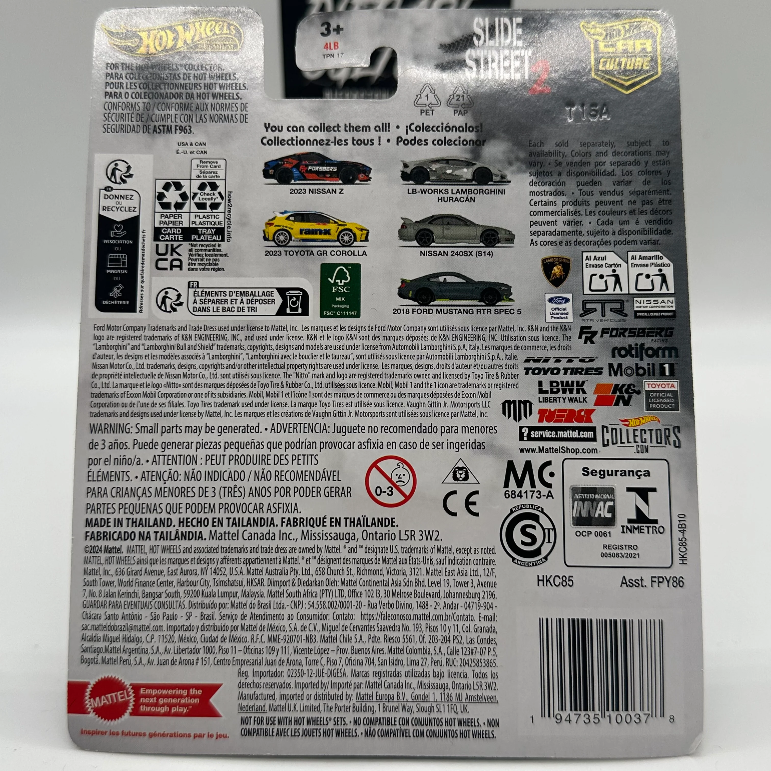 2018 Ford Mustang RTR Spec 5 - SLIDE STREET 2 5/5 Hotwheels Premium - Image 2