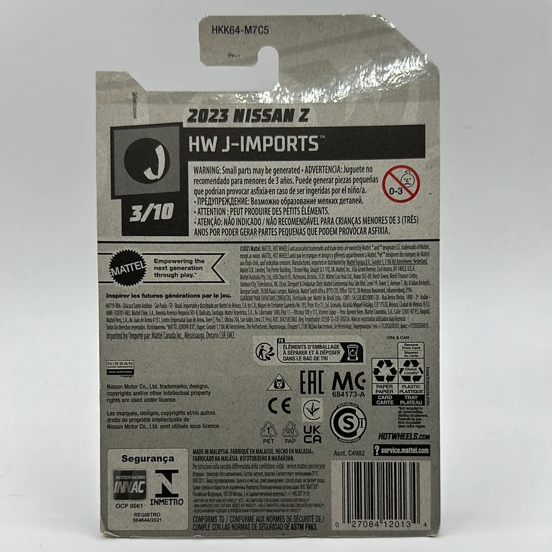 2023 Nissan Z HW J-Imports 3/10 Hotwheels 46/250 Mainline 1:64 - Image 2