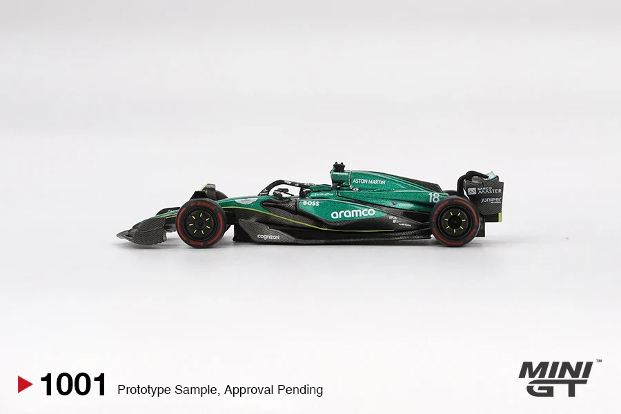 2024 LANCE STROLL - BAHRAIN GP (#18 ASTON MARTIN) MINI GT F1 1:64 - Image 4
