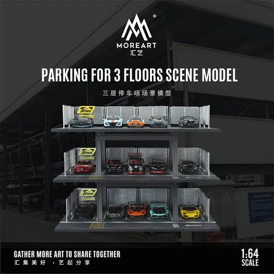 3 Level Carpark Diorama - MOREARTS 1:64