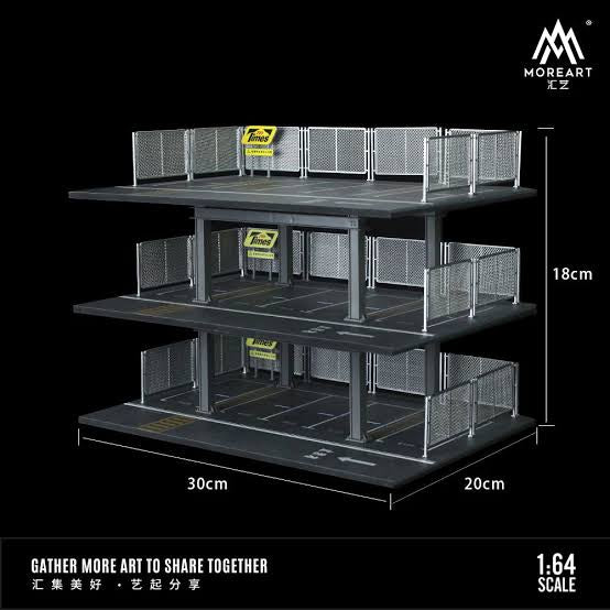 3 Level Carpark Diorama - MOREARTS 1:64 - Image 3