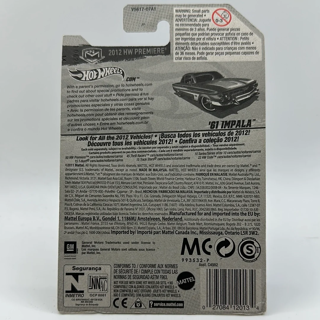 ‘61 Impala - 2012 HW Premiere 37/50 Hotwheels Mainline 37/247 - Image 2