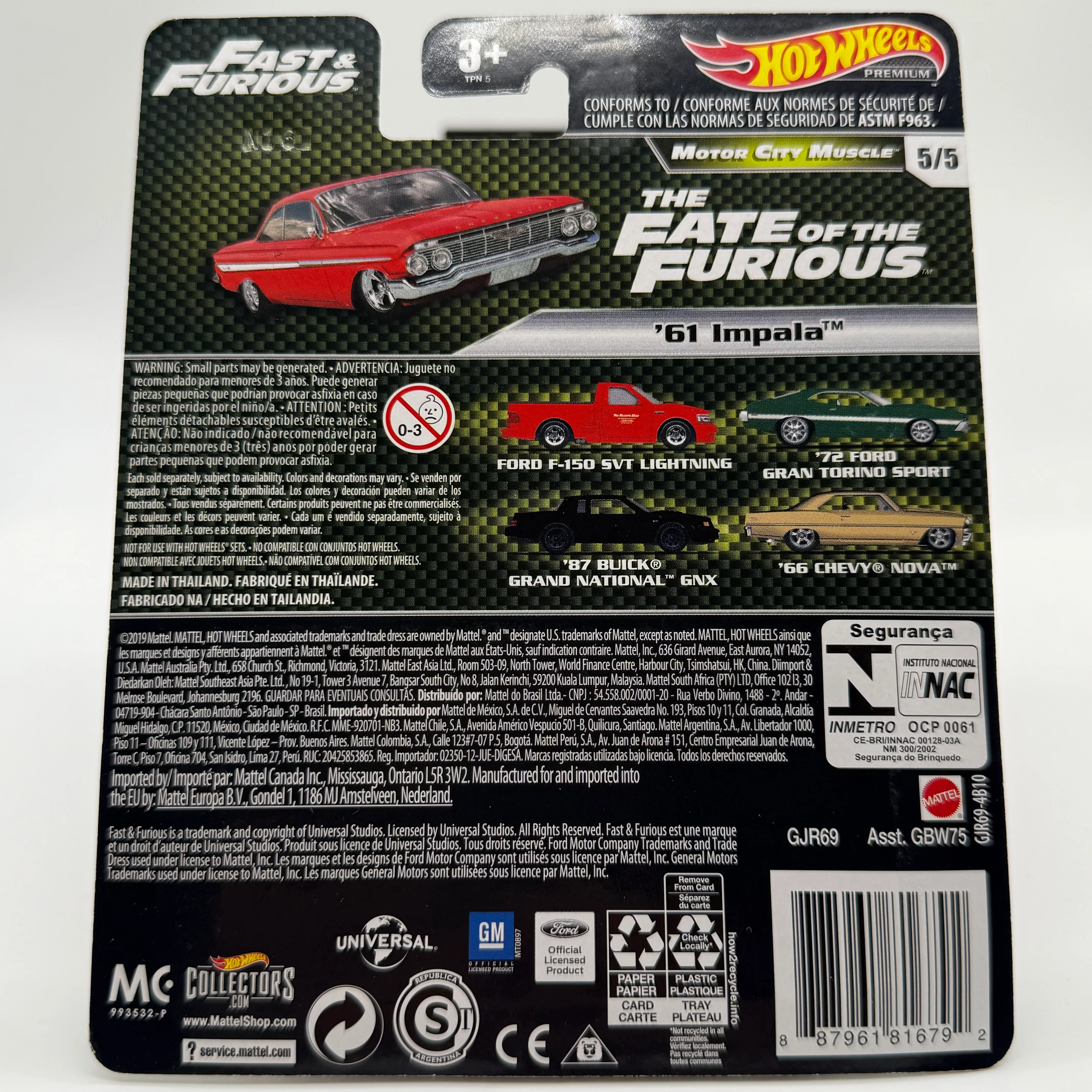 ‘61 Impala - Fast & Furious Motor City Muscle 5/5 Hotwheels Premium - Image 2