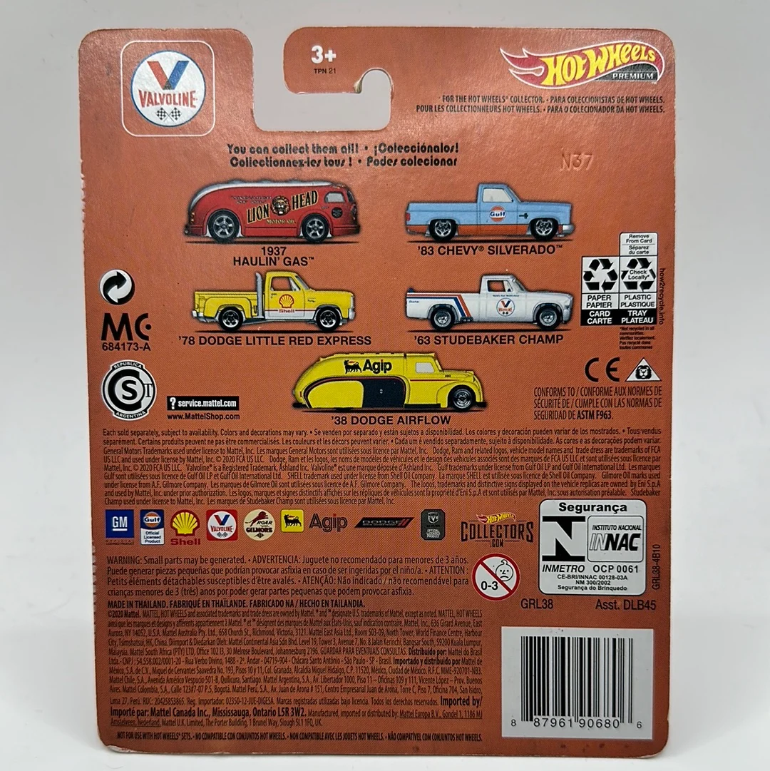 ‘63 Studebaker Champ Valvoline 4/5 Hotwheels Premium 1:64 - Image 2