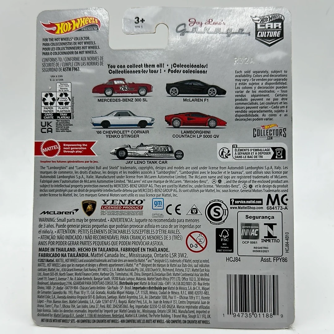 ‘66 Chevrolet Corvair Yenko Stinger (Jay Leno’s Garage) 3/5 Hotwheels Premium 1:64 - Image 2