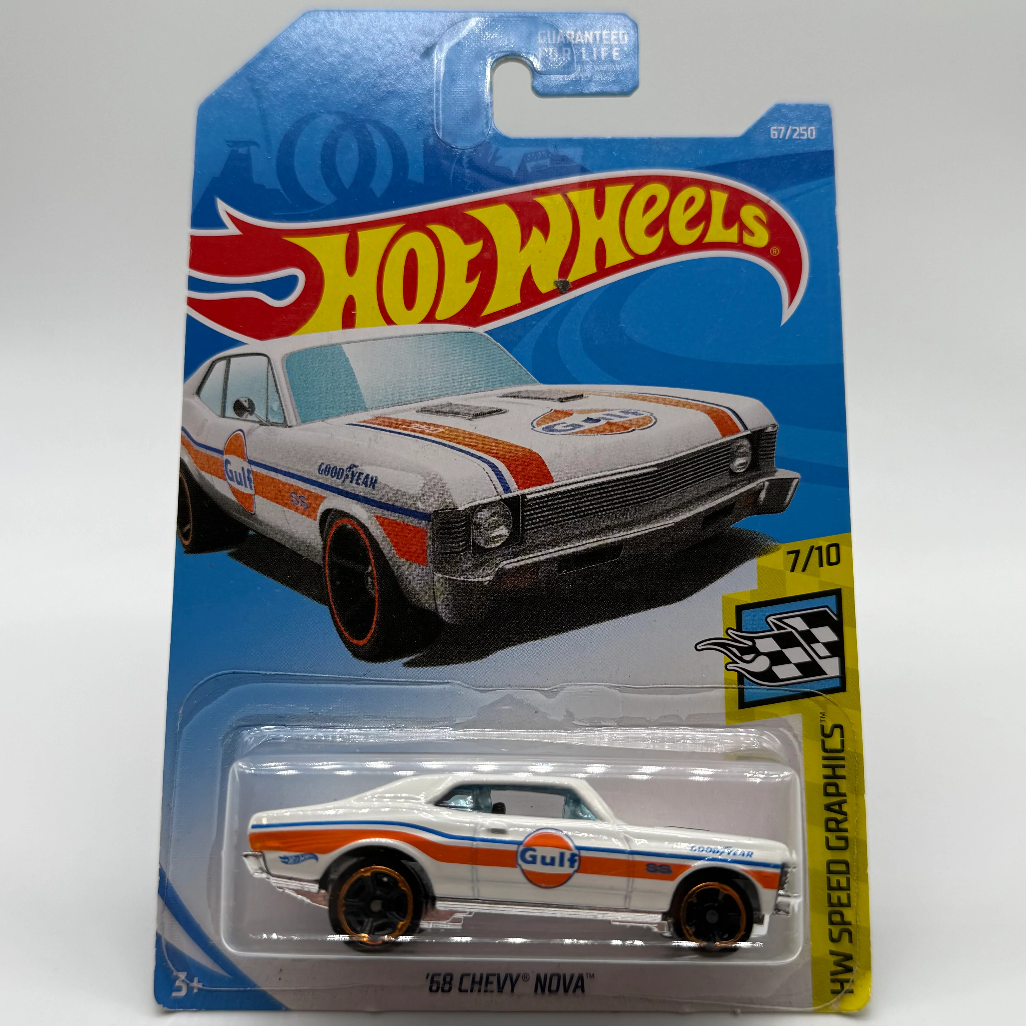 ‘68 Chevy Nova GULF - HW Speed Graphics 7/10 Hotwheels Mainline 67/250