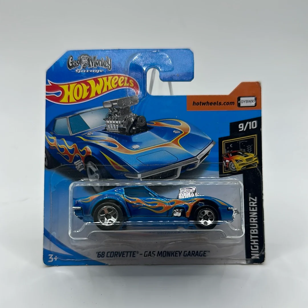 ‘68 Corvette Gas Monkey NightBurnerz 9/10 Hotwheels Mainline *Soft Corners*