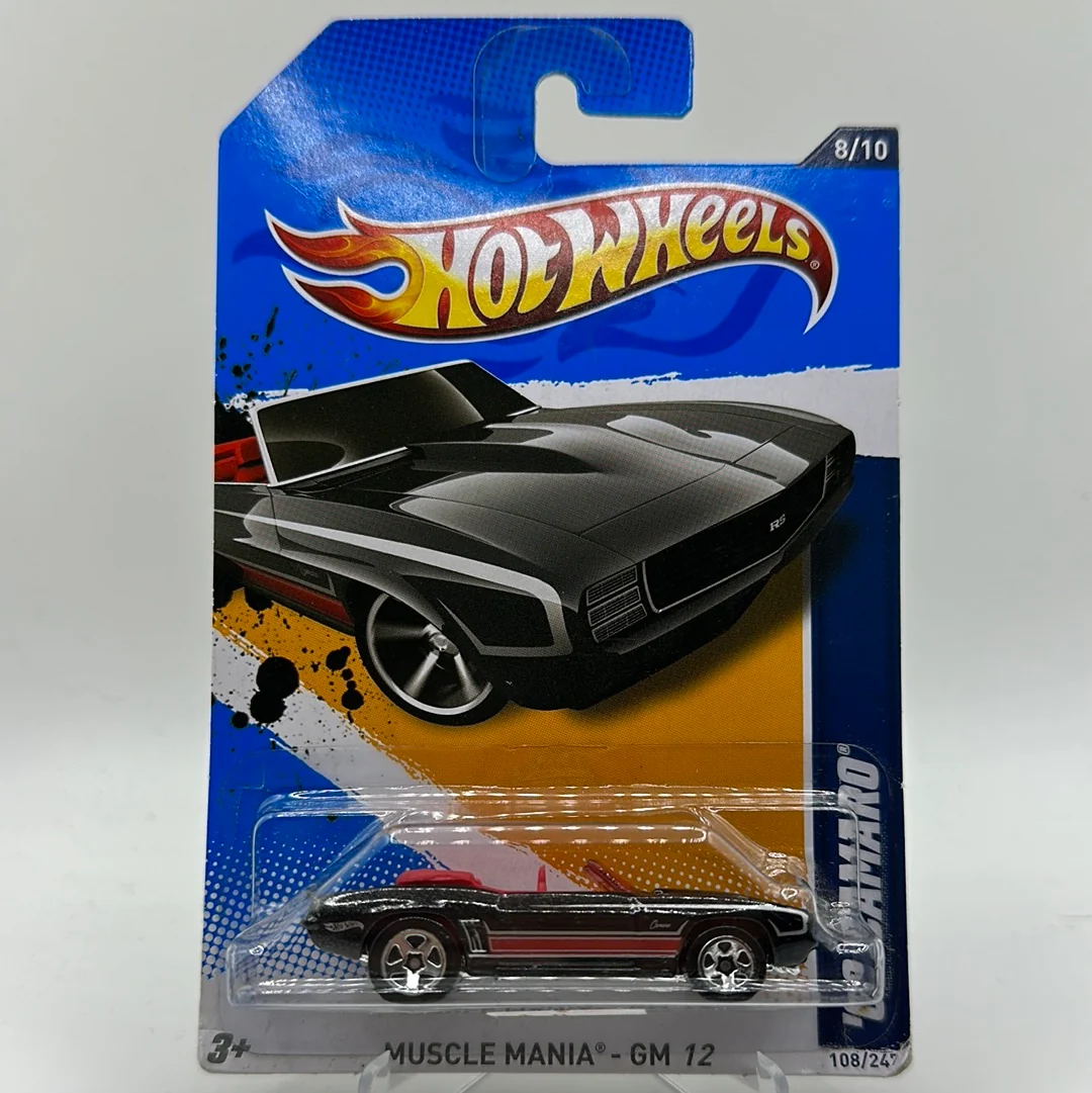 ‘69 Camaro Convertible - Muscle Mania GM 12 8/10 Hotwheels Mainline 108/247