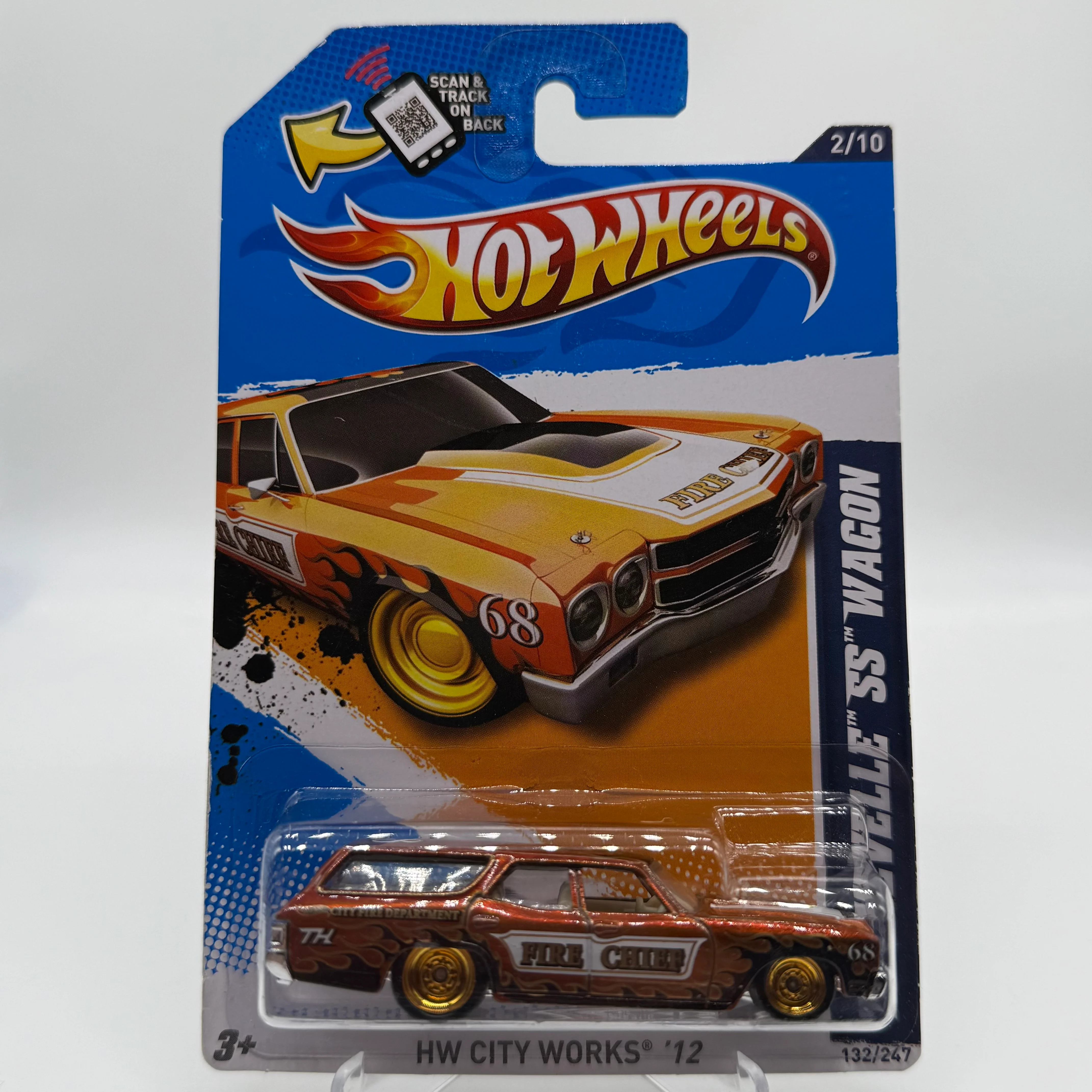 ‘70 Chevelle SS Wagon *STH* Super Treasure Hunt - HW City Works ‘12 2/10 Hotwheels 13/247