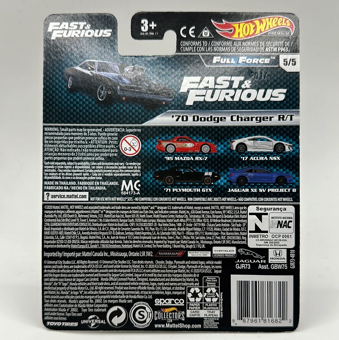 ‘70 Dodge Charger R/T Full Force 5/5 Hotwheels Premium Fast & Furious - Image 2