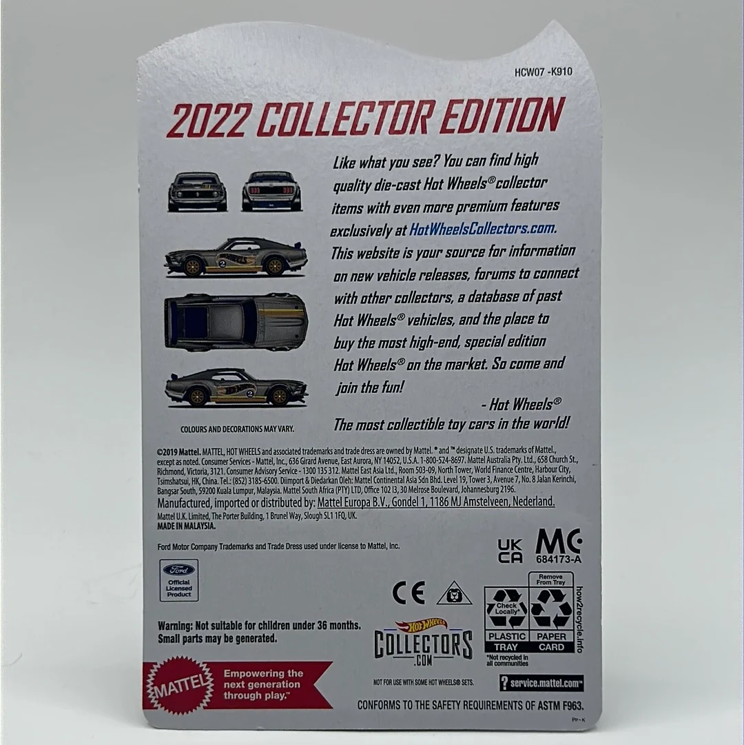 ‘70 Mustang Boss 302 - ZAMAC EDITION 2022 Hotwheels Collectors Edition - Image 2