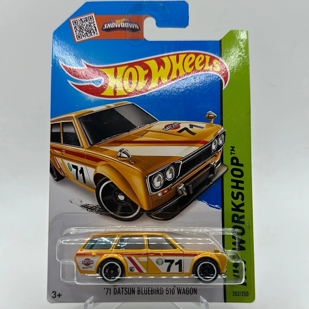 ‘71 Datsun Bluebird 510 Wagon HW Workshop Hotwheels Mainline 202/250 1:64 (2013)