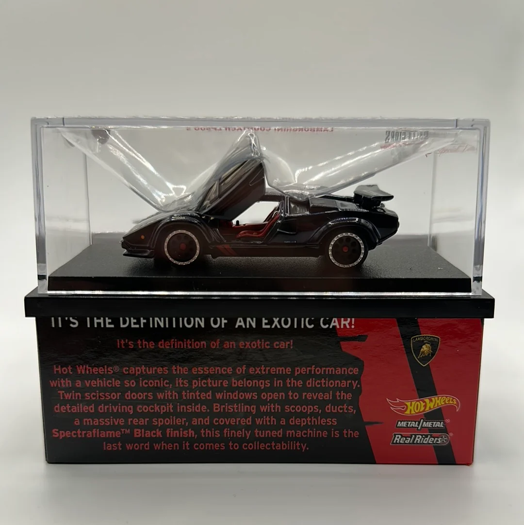 ‘82 Lamborghini Countach LP500 #11184/12000 Black Hotwheels Collectors Special Edition - Image 5