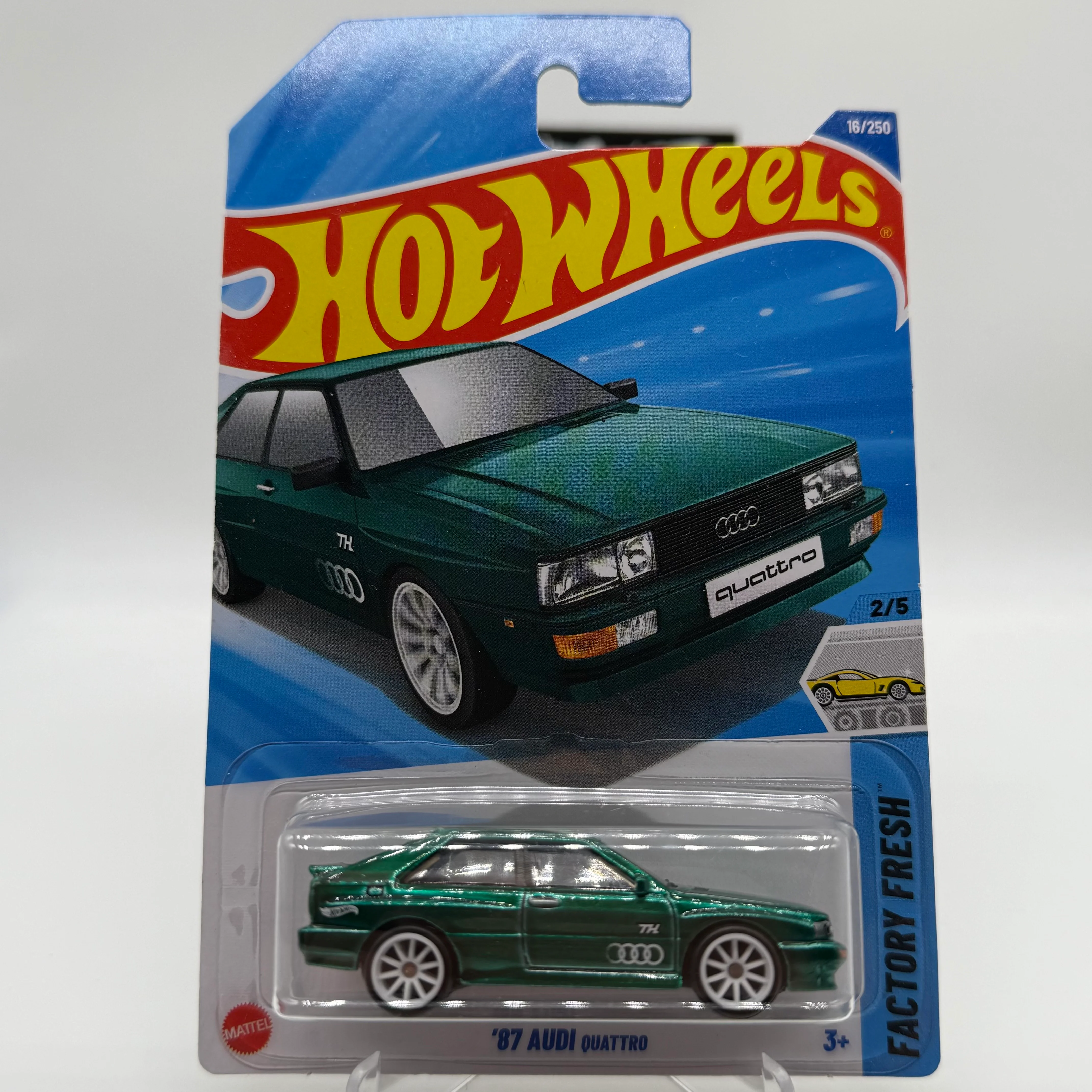 ‘87 Audi Quattro *STH* Super Treasure Hunt - Factory Fresh 2/5 Hotwheels Mainline 16/250