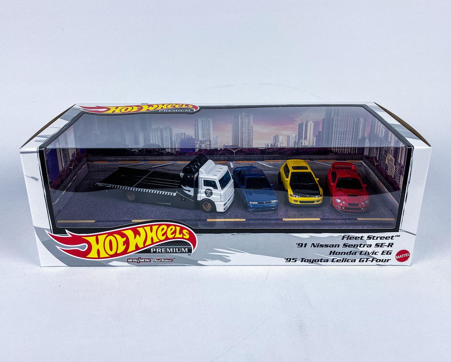 90'S JDM Tuners Diorama Premium Hotwheels Boxed set 2023 1:64 Scale