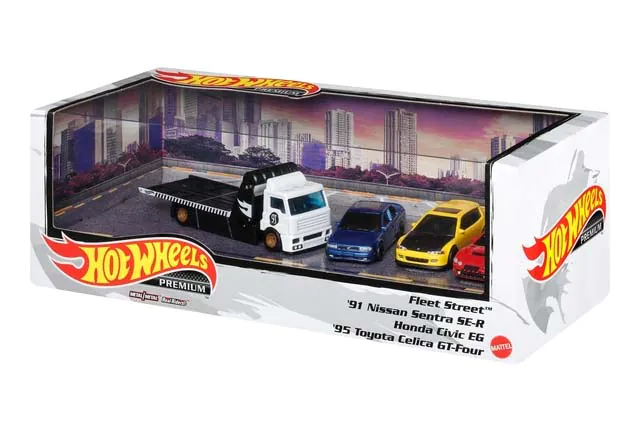 90'S JDM Tuners Diorama Premium Hotwheels Boxed set 2023 1:64 Scale - Image 2
