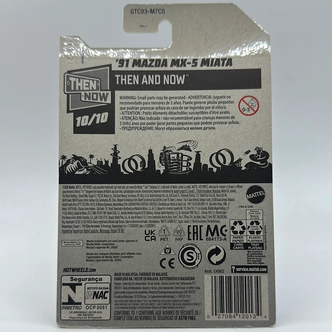 ‘91 Mazda MX-5 Miata *TH* Treasure Hunt - Then and Now 10/10 Hotwheels Mainline 190/250 - Image 2