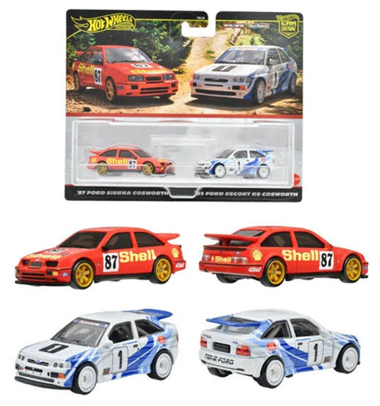 '93 Ford Escort RS Cosworth / '87 Ford Sierra Cosworth TWIN PACK Hotwheels Premium - Image 2