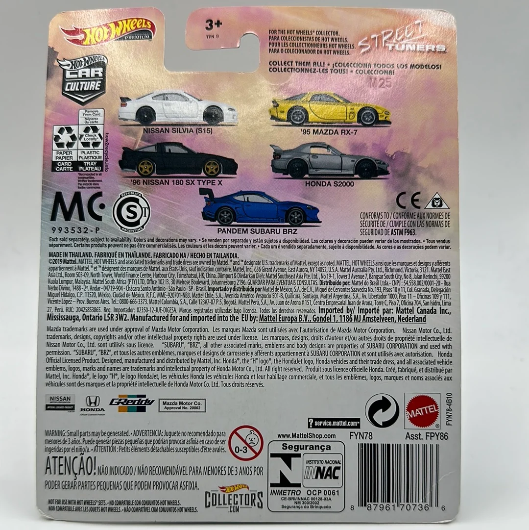 ‘96 Nissan 180 SX Type X Street Tuners 3/5 Hotwheels Premium 1:64 - Image 2