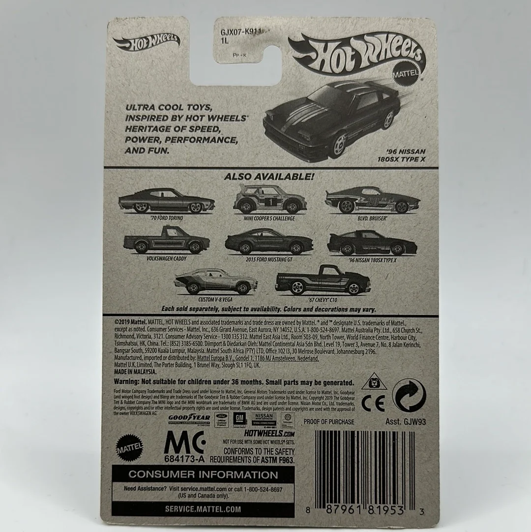 ‘96 Nissan 180SX TYPE X - Flying Customs Hotwheels Mainline 1:64 - Image 2