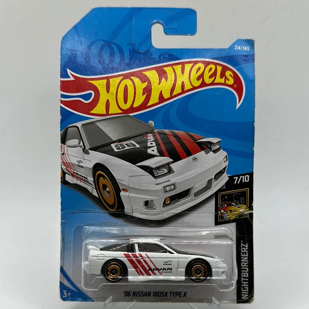 ‘96 Nissan 180SX Type X NightBurnerz 7/10 Hotwheels Mainline 214/365 DAMAGED