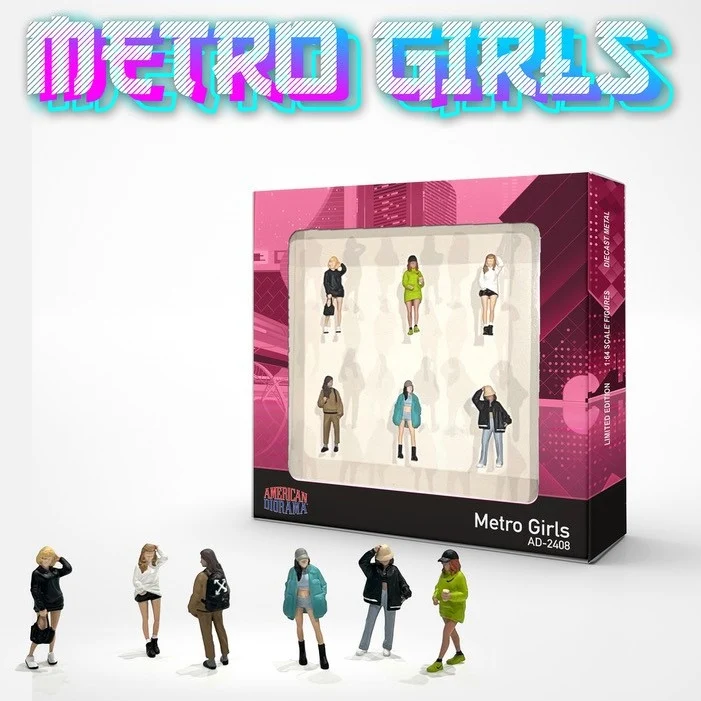 AMERICAN DIORAMA - METRO GIRLS 1:64 FIGURE Set