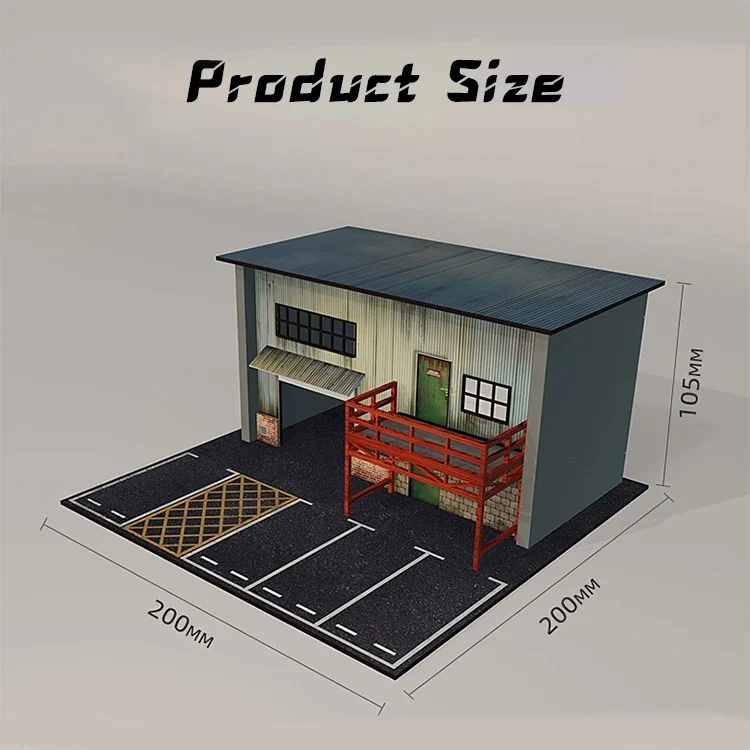 American Garage Model Diorama W/Led Lights 1:64 Scale - Image 2