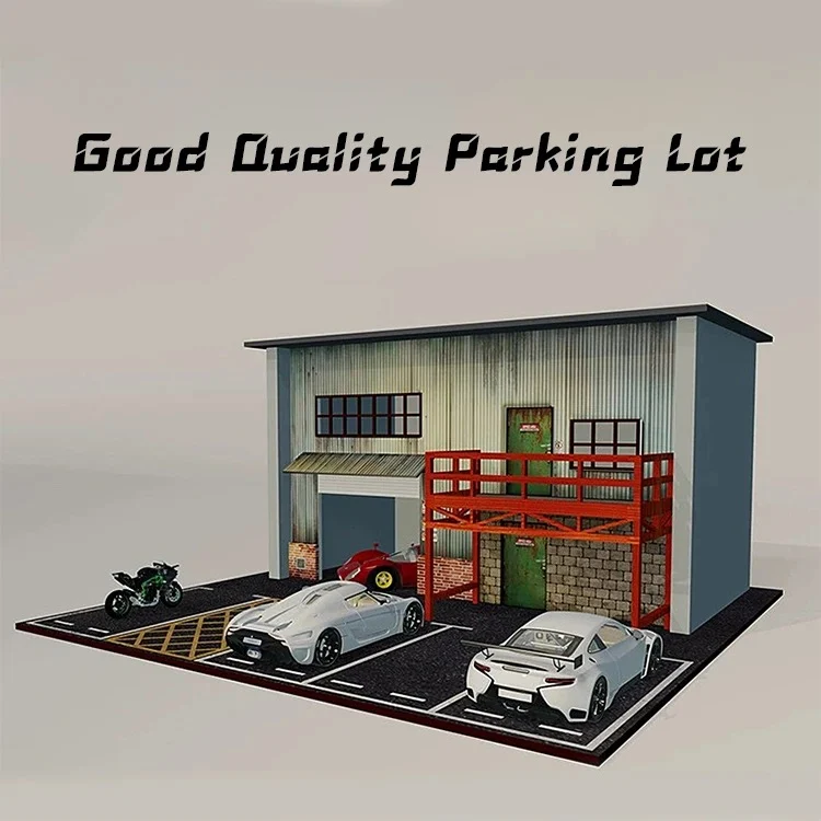 American Garage Model Diorama W/Led Lights 1:64 Scale - Image 3