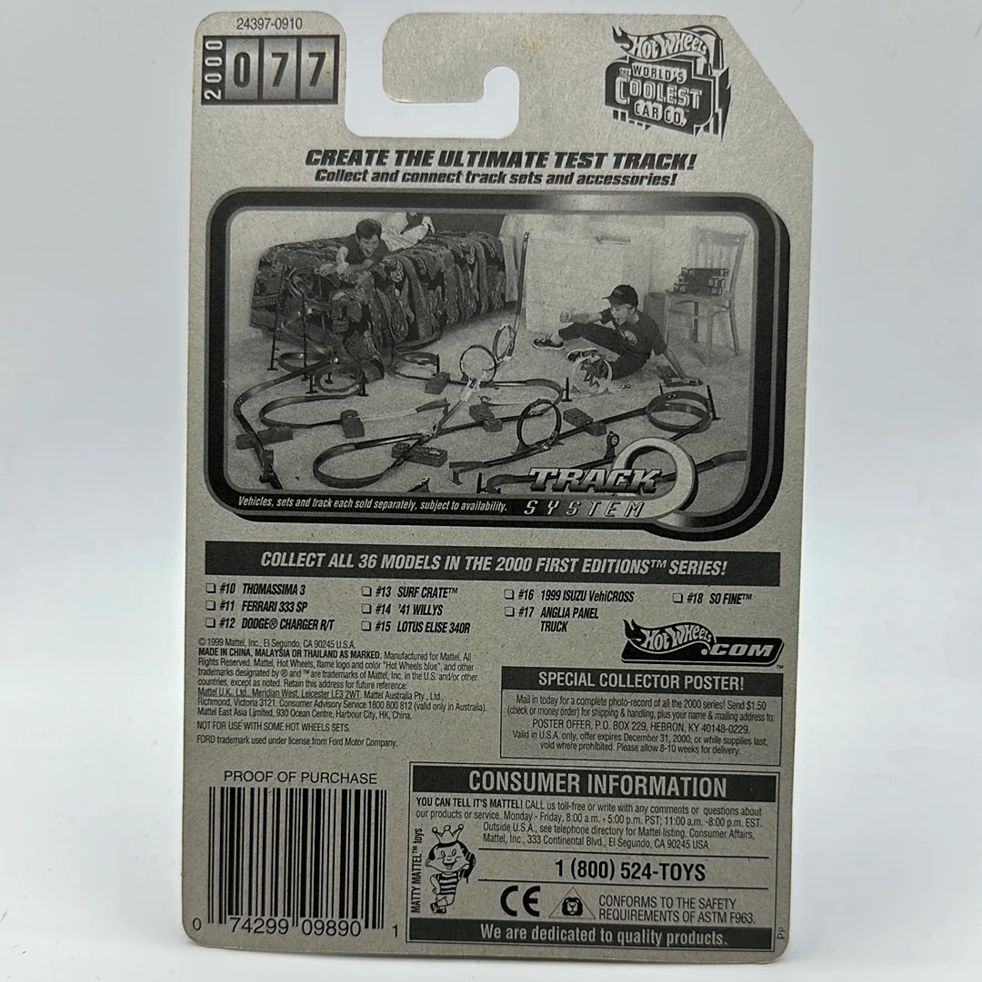 Angelia Panel Truck 2000 First Editions 17/36 Hotwheels Mainline 1:64 - Image 2