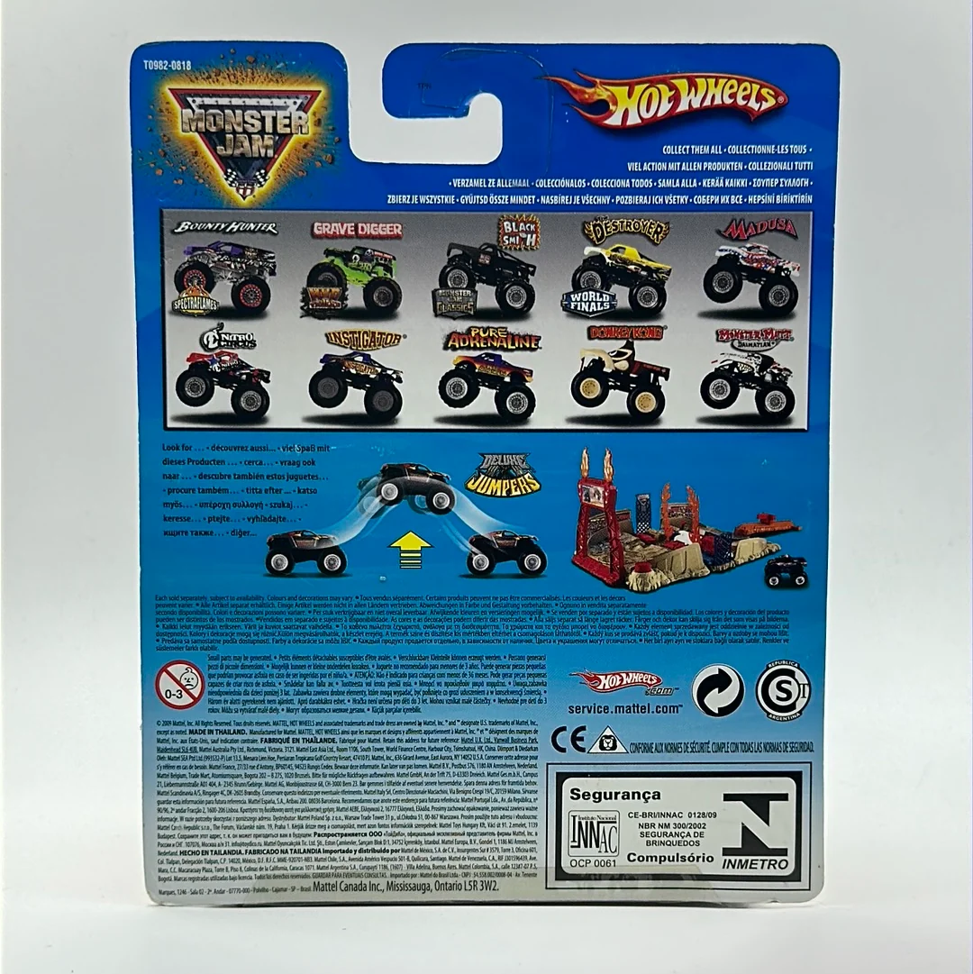 Black Smith - Monster Jam Classics 3/75 FLAG SERIES Hotwheels Monster Jam 2009 Release - Image 2