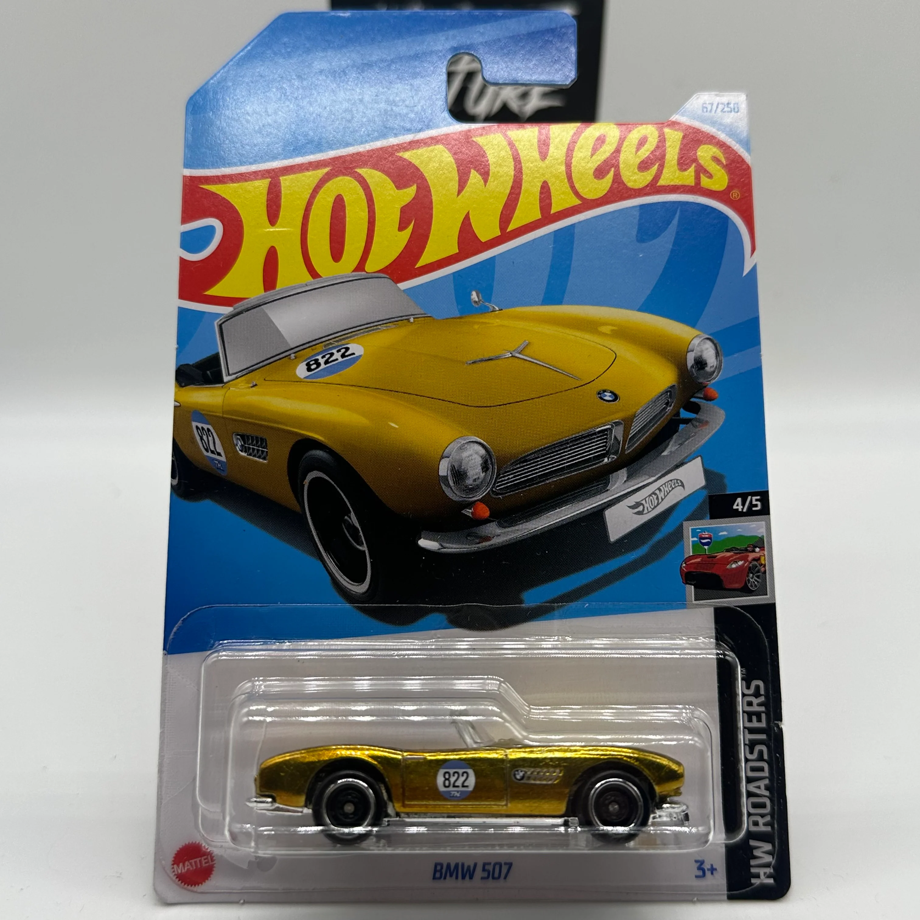 BMW 507 *STH* Super Treasure Hunt - HW Roadsters 4/5 Hotwheels Mainline *CRACKED BLISTER