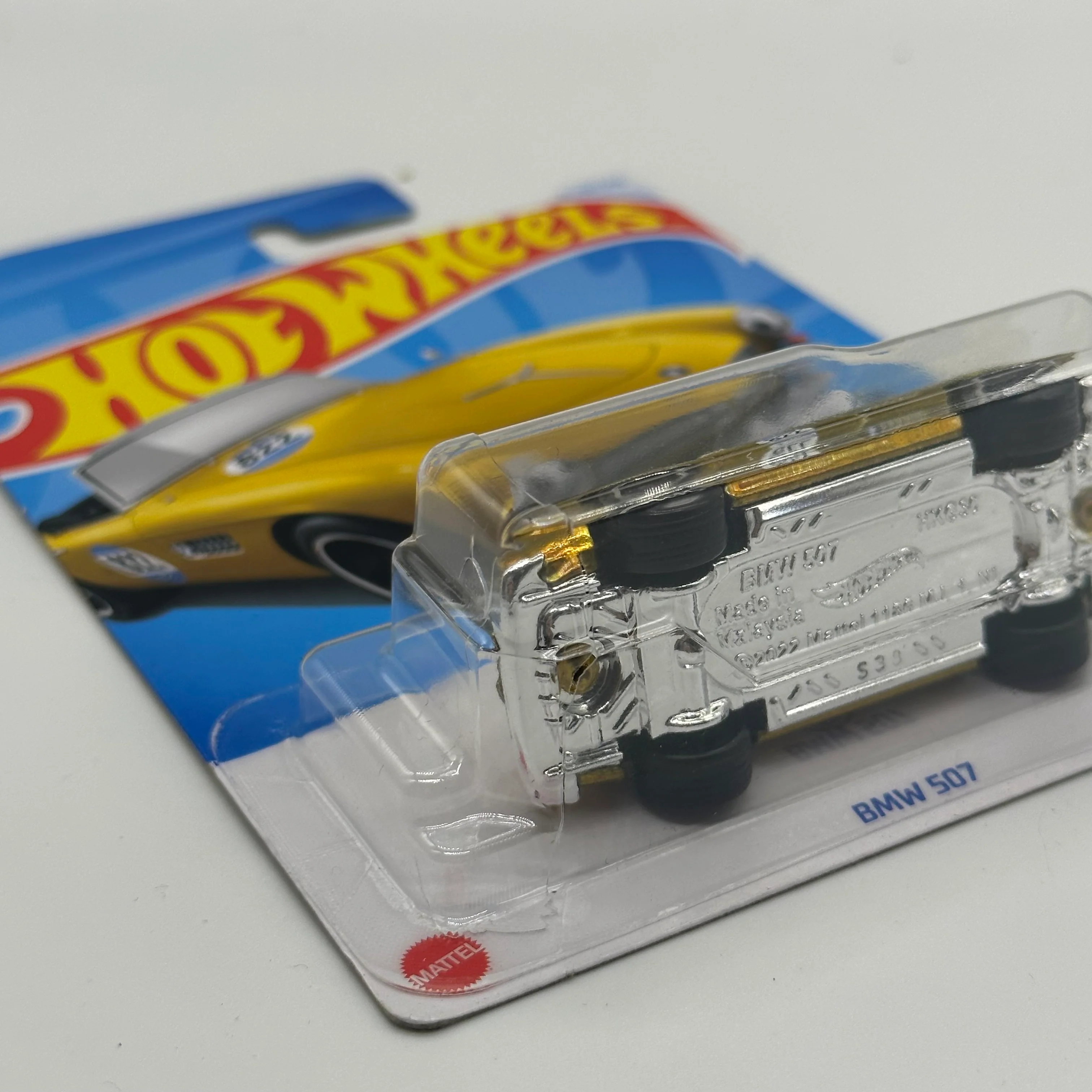 BMW 507 *STH* Super Treasure Hunt - HW Roadsters 4/5 Hotwheels Mainline *CRACKED BLISTER - Image 3