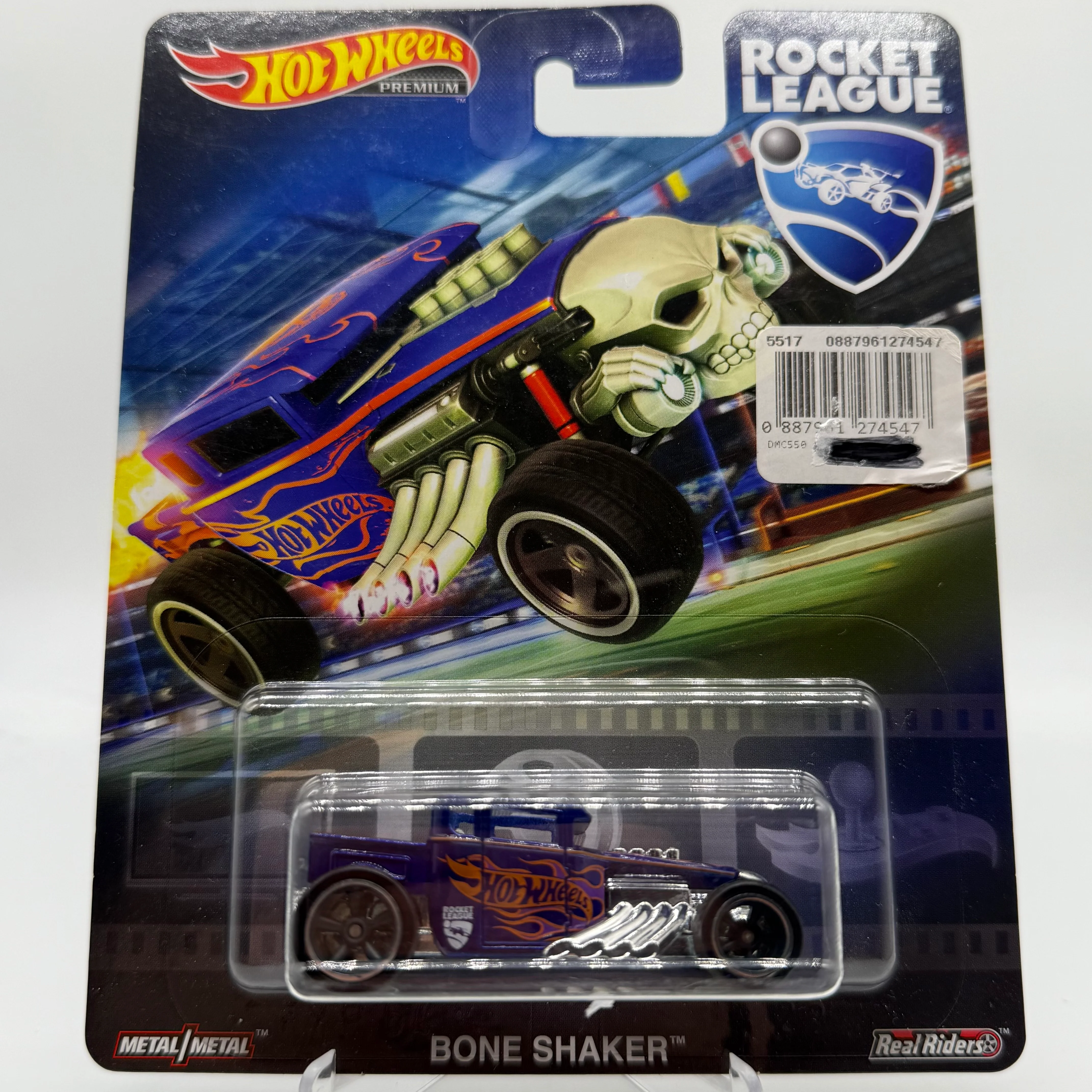 Bone Shaker Rocket League Hotwheels Premium Pop Culture *Sticker at front*