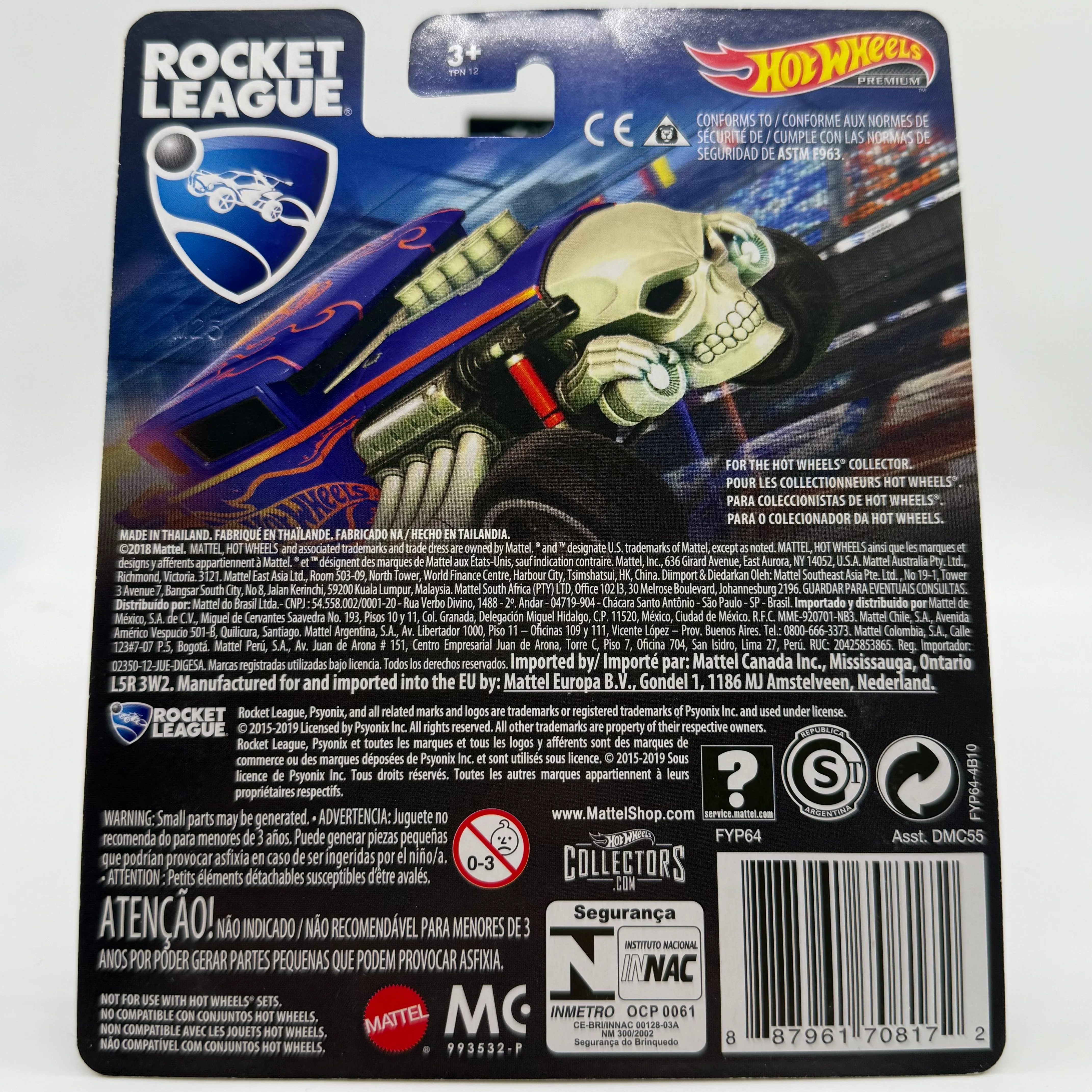 Bone Shaker Rocket League Hotwheels Premium Pop Culture *Sticker at front* - Image 2