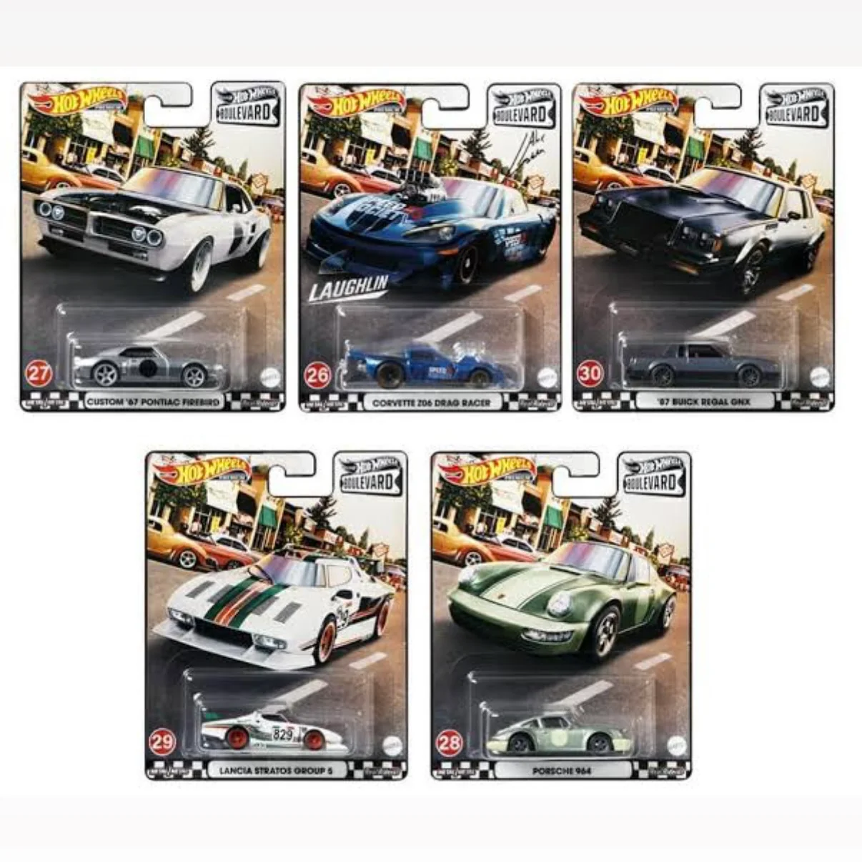 Boulevard #26-30 Set Of 5 Complete Hotwheels Premium