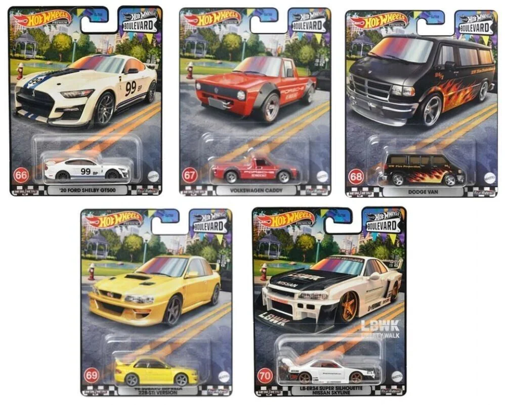 Boulevard #66-70 Set Of 5 Complete Hotwheels Premium - Image 2